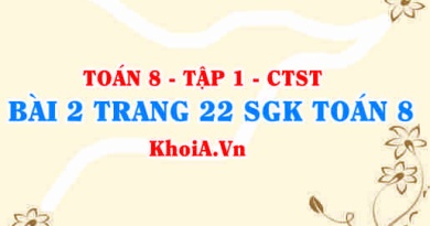 Bài 2 trang 22 SGK Toán 8 Tập 1 Chân trời sáng tạo